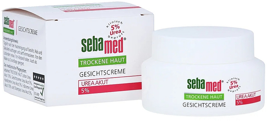 Крем для лица - Sebamed Trockene Haut Face Cream Urea Akut 5% — фото N1