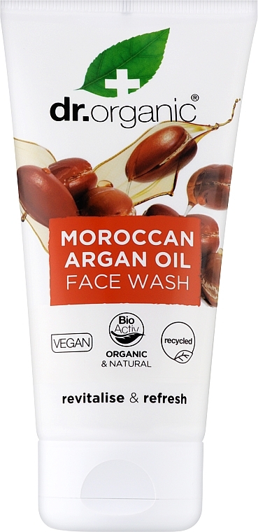 Гель для вмивання з аргановою олією - Dr. Organic Bioactive Skincare Organic Μoroccan Argan Oil Creamy Face Wash — фото N1