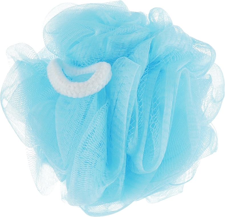 Мочалка для душу, BSS-92, "Бантик", блакитна - Beauty LUXURY — фото N1