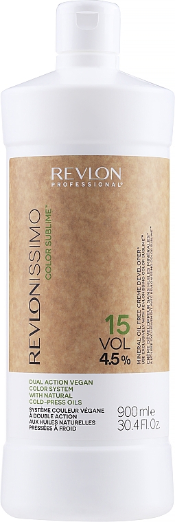 Кремообразный окислитель 4,5 % - Revlon Professional Revlonissimo Color Sublime Cream Oil Developer 15Vol