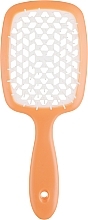 Щетка для волос продувная, С0322, персиковая с белым - Rapira — фото N1