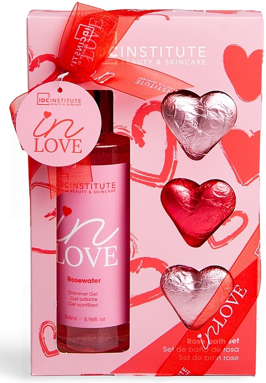 Набор - IDC Institute In Love Set (sh/gel/265 ml + bath/bombs/3 x 50 g) — фото N1