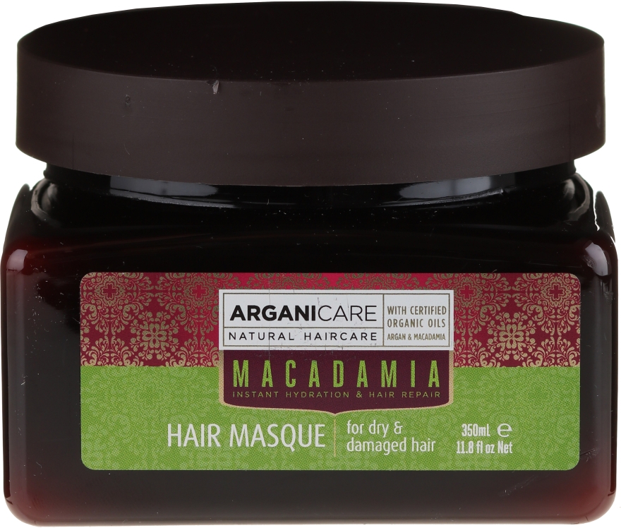 Ультраживильна і відновлювальна маска для волосся - Arganicare Silk Macadamia Hair Mask