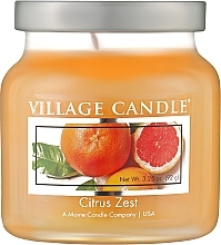 Ароматическая свеча "Цитрусовая цедра" - Village Candle Citrus Zest — фото N1