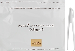 Маска для лица с тремя видами коллагена и натуральными экстрактами - Japan Gals Pure5 Essens Premium Mask — фото N2