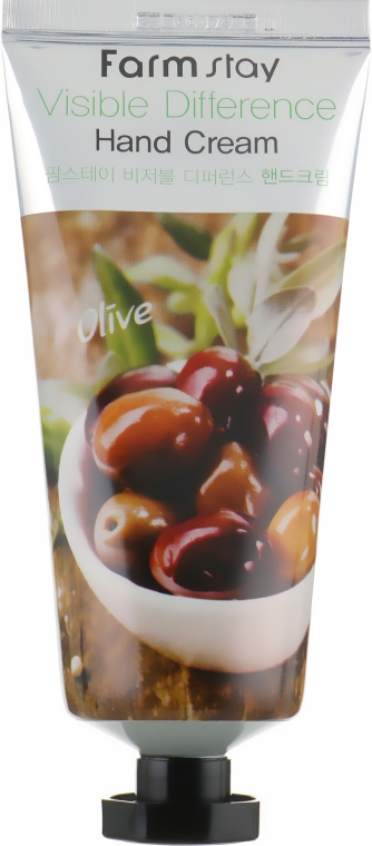 Крем для рук, з екстрактом оливи - FarmStay Visible Difference Hand Cream Olive — фото N2
