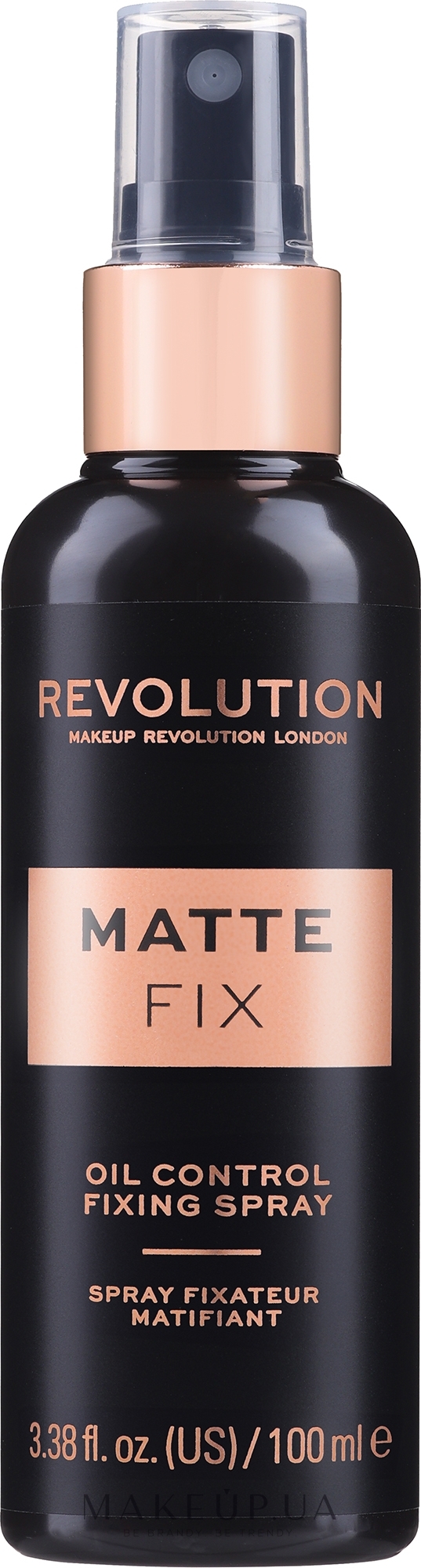 Фиксатор макияжа - Makeup Revolution Matte Fix Oil Control Fixing Spray — фото 100ml
