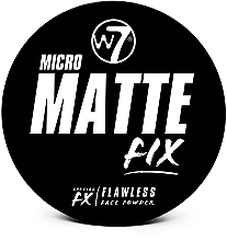 Пудра для обличчя - W7 Micro Matte Fix Compact Powder — фото N1