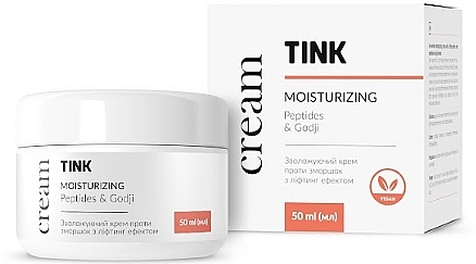 Увлажняющий крем против морщин с лифтинговым эффектом - Tink Moisturizing Peptides & Godji Cream