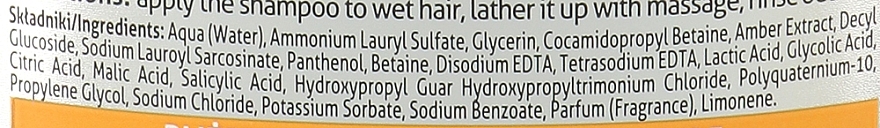 Шампунь з екстрактом бурштину 5 в 1 для тьмяного й пошкодженого волосся - Farmona Jantar Shampoo — фото N2