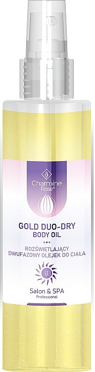 Двофазна олія для тіла - Charmine Rose Gold Duo-Dry Body Oil — фото N1