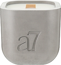Ароматична соєва свічка, сіра - A7 Candles Amber&Sage — фото N5