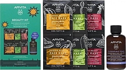 Духи, Парфюмерия, косметика Набор - Apivita Beeauty Kit Express Masks (foam/75ml + mask/6x8ml)