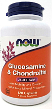 Капсули "Глюкозамін і хондроїтин" - Now Foods Glucosamine & Chondroitin With Trace Minerals — фото N1