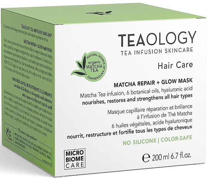 Відновлювальна маска для волосся - Teaology Matcha Hair Repair Mask — фото N2