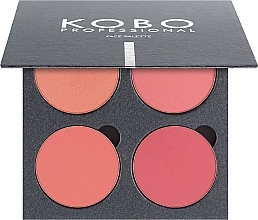 Парфумерія, косметика Палетка рум'ян - Kobo Professional Face Palette Coral Reef Blush