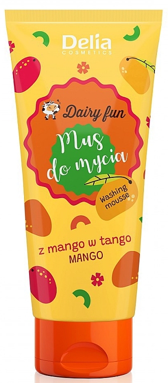 Мус для душу з ароматом манго - Delia Dairy Fun Mango — фото N1