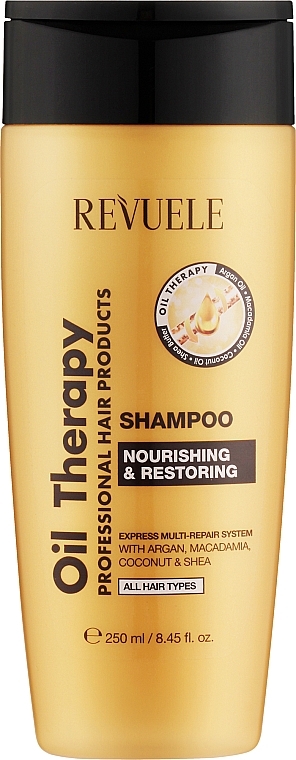 Шампунь для волосся "Відновлення та живлення" - Revuele Oil Therapy Shampoo — фото N1