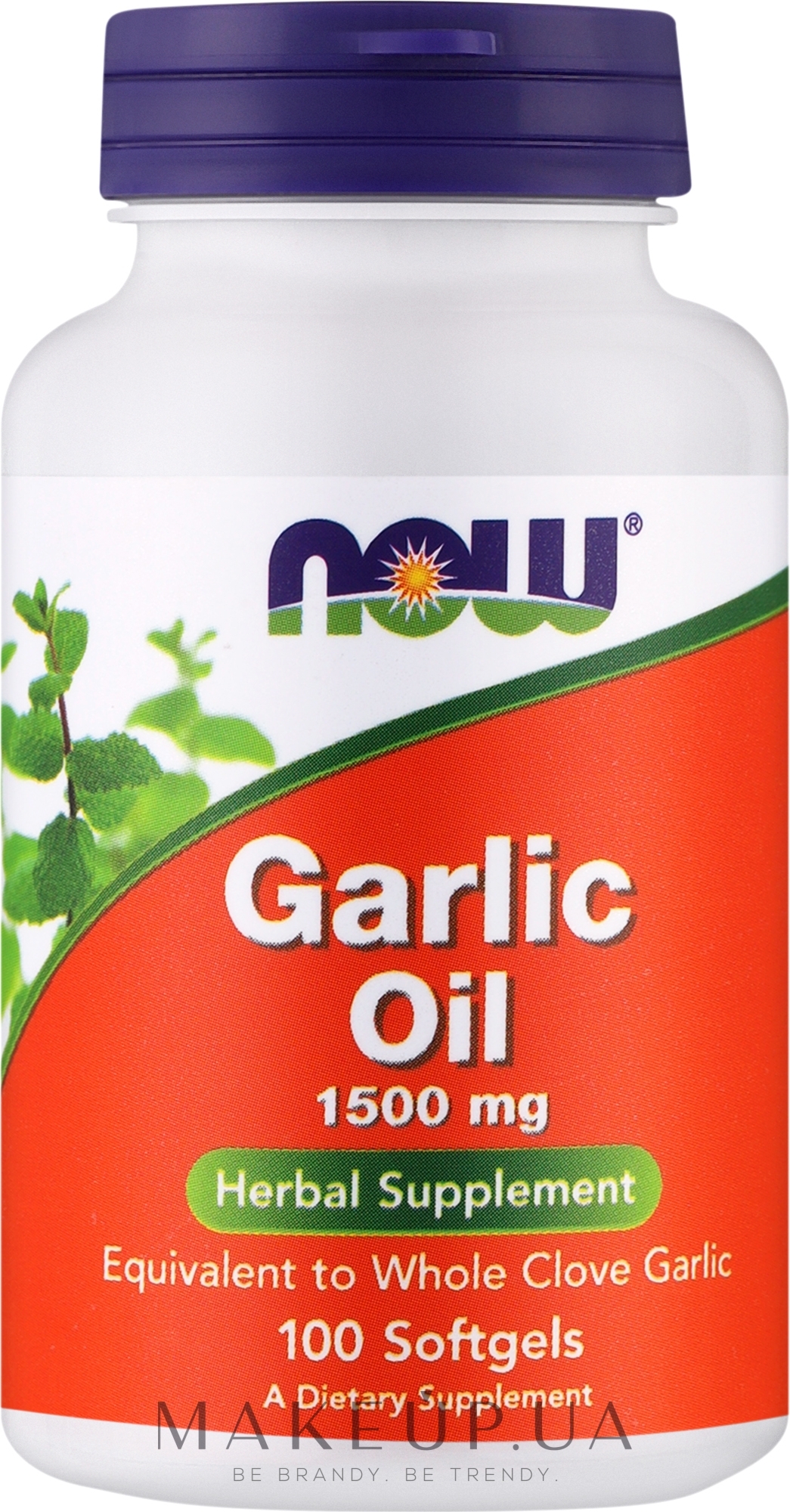 Капсули "Часникова олія", 1500 mg - Now Foods Garlic Oil — фото 100шт