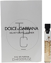 Парфумерія, косметика Dolce & Gabbana Velvet Black Patchouli - Парфумована вода (пробник)