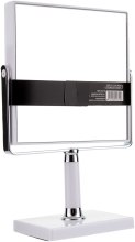 Зеркало на ножке двухстороннее с x7 увеличением, белое - Beter Viva Make Up Macro Mirror — фото N2