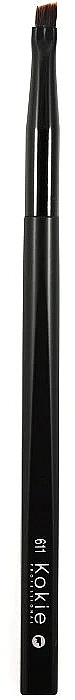 Пензлик для підводки - Kokie Professional Small Angled Eyeliner Brush 611 — фото N1