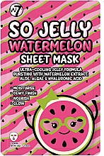 Духи, Парфюмерия, косметика Тканевая маска с арбузом - W7 Watermelon Sheet Mask So Jelly