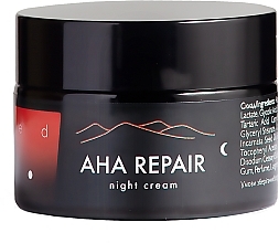 Нічний крем для обличчя з кислотами АНА - Ed Cosmetics AHA Repair Night Cream — фото N1