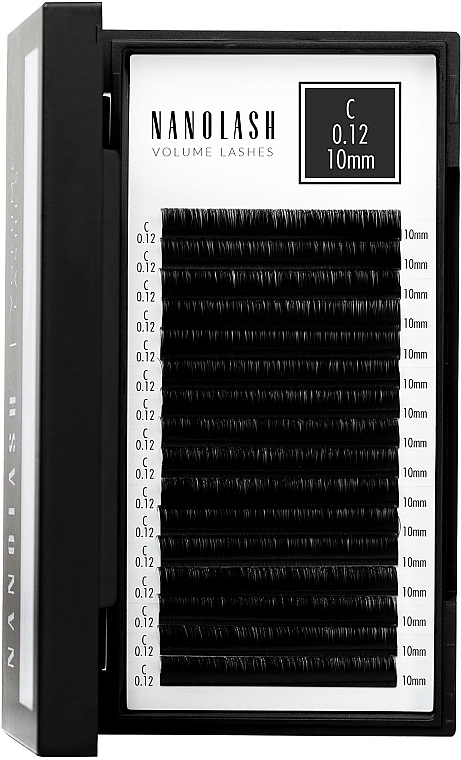 Nanolash Volume Lashes - Накладні вії C, 0.12 (10 мм) — фото N1