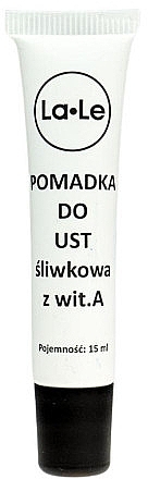 Увлажняющая помада для губ "Слива", в тубе - La-Le Lipstick — фото N1