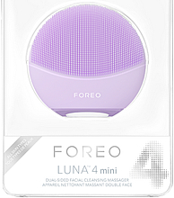 Двосторонній масажер для очищення обличчя - Foreo Luna 4 Mini Dual-Sided Facial Cleansing Massager Lavender — фото N4