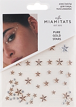 Духи, Парфюмерия, косметика Кристаллы-стразы для лица - Miami Tattoos Pure Gold Stars