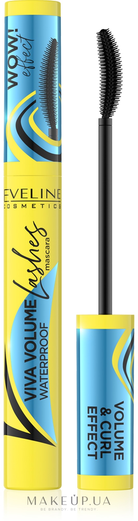 Водостійка туш для вій - Eveline Cosmetics Viva Volume Waterproof Mascara — фото Black