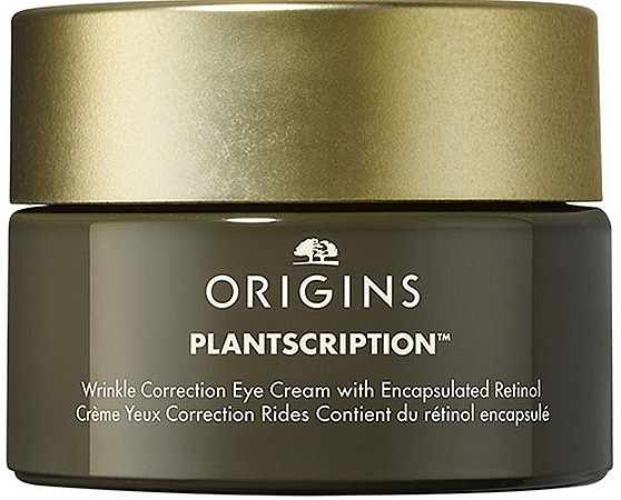 Антивіковий крем для шкіри навколо очей з вітаміном А - Origins Plantscription Wrinkle Correction Eye Cream with Encapsulated Retinol — фото N1