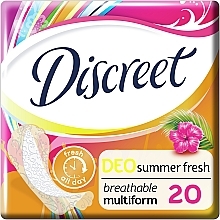 Щоденні гігієнічні прокладки Deo Summer Fresh, 20 шт - Discreet — фото N1