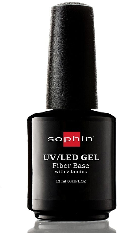 Еластична база з нановолокнами та вітамінами - Sophin UV/LED Fiber Base With Vitamins — фото N1