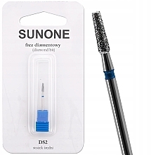Алмазная фреза DS2 "Усеченный конус", средняя, синяя - Sunone Diamond Nail Drill — фото N1
