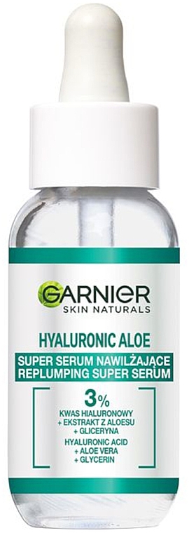 Зволожувальна гіалуронова алое сироватка для нормальної та комбінованої шкіри обличчя - Garnier Skin Naturals Hyaluronic Aloe Serum — фото N6