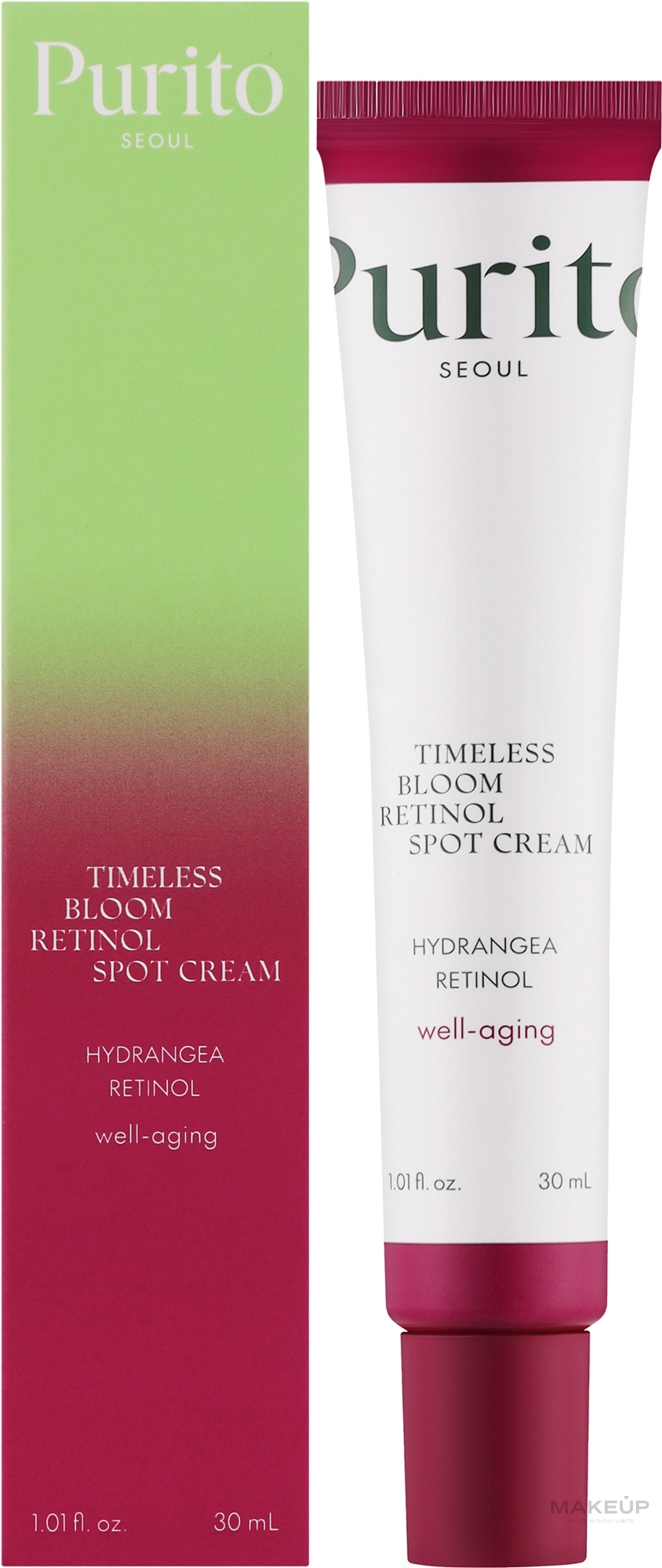 Точечный крем с ретинолом - Purito Seoul Timeless Bloom Retinol Spot Cream — фото 30ml