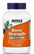 Натуральная добавка для поддержки костей, 120 капсул - Now Foods Bone Strength — фото N1