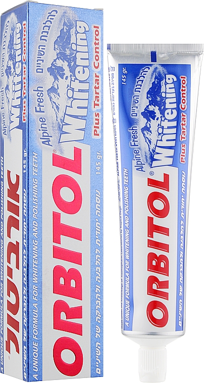 Зубная паста отбеливающая - Orbitol Whitening Toothpaste — фото N2