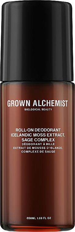 Роликовый дезодорант "Исландский мох, шалфей" - Grown Alchemist Roll-On Deodorant