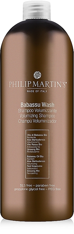 Шампунь для об'єму волосся - Philip martin's Babassu Wash Volumizing Shampoo — фото N4