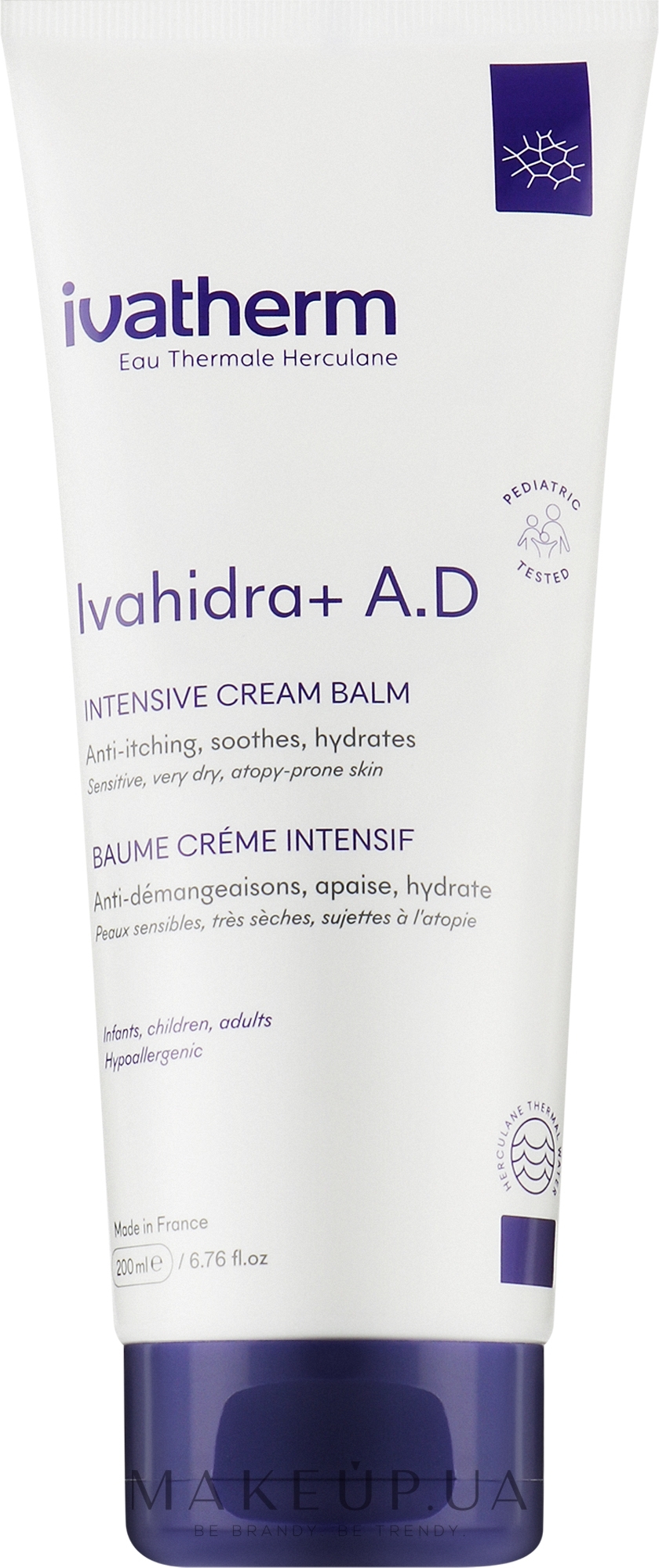 Интенсивный бальзам для восстановления липидов - Ivatherm Ivahidra+ A.D Intensive Cream Balm — фото 200ml