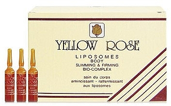 Ампульна сироватка для схуднення й ліфтингу - Yellow Rose Liposomes Body Slimming & Firming Bio-Complex — фото N1