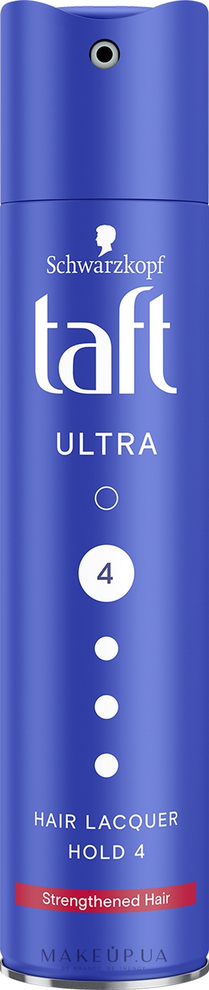 Лак для волос "Ultra", мегафиксация 4 - Taft Utra 4 — фото 250ml