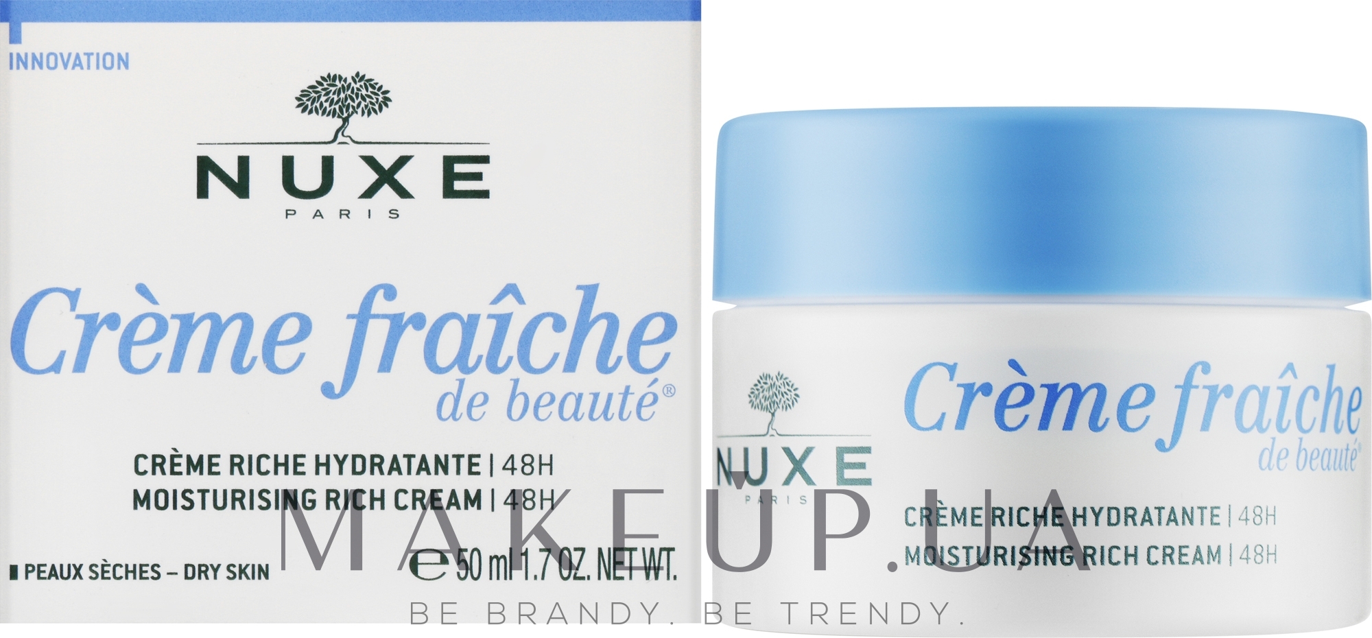 Насыщенный крем для сухой кожи лица - Nuxe Creme Fraiche De Beaute Moisturising Rich Cream 48H — фото 50ml