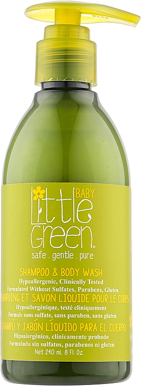Шампунь для волос и тела для младенцев - Little Green Baby Shampoo & Body Wash — фото N3