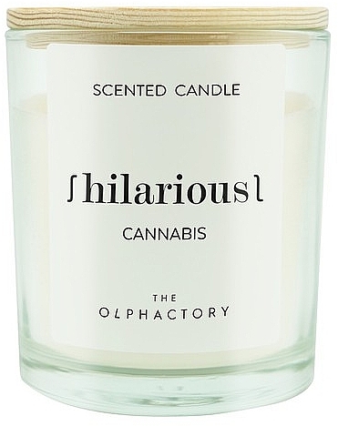 Ароматична свічка "Канабіс" - Ambientair The Olphactory Hilarious Cannabis Candle — фото N1