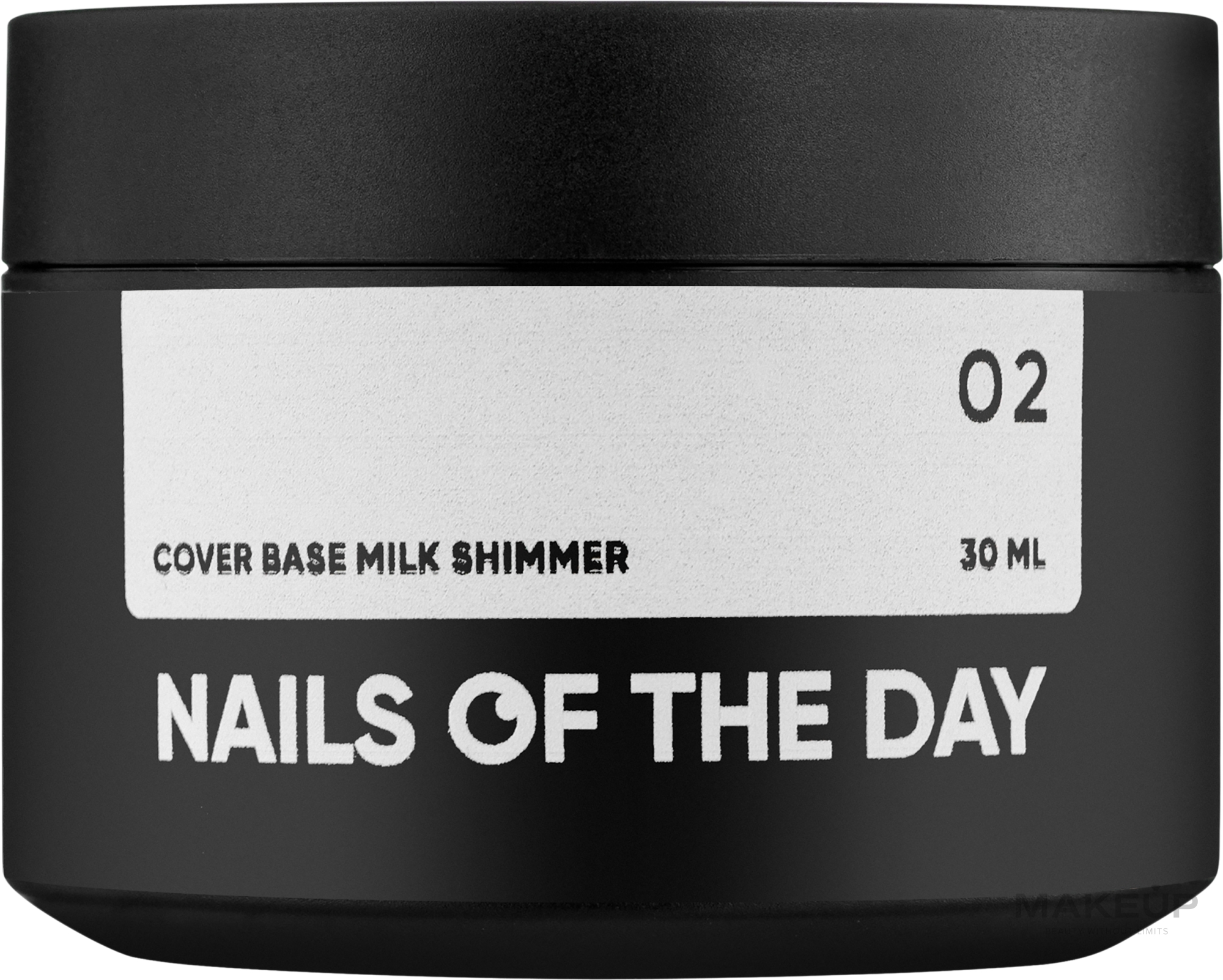 Молочная камуфлирующая база с шиммером, 30 мл - Nails Of The Day Cover Base Milk Shimmer — фото 02